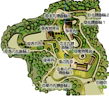 足助城見取り図